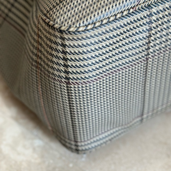 Polo Ralph Lauren Tartan Plaid Houndstooth Coated Canvas Large Tote - Picture 8 of 12